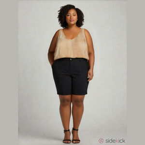 Jones New York Women's Black Stretch Shorts 20W